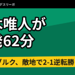 鈴木唯人が先発62分　フライブルク、敵地で2-1逆転勝ち